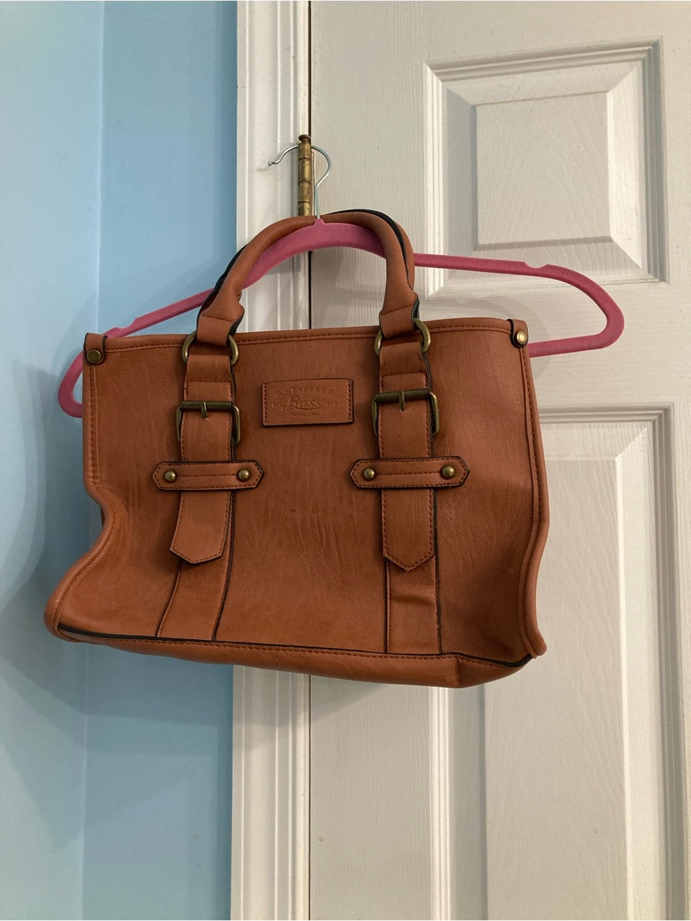 G.H. Bass & Co. Cognac Brown Structured Tote